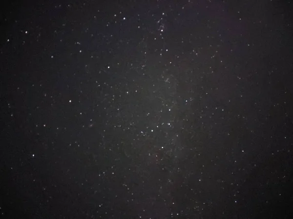 Céu Estrelado Noite Brilhante Uma Aldeia — Fotografia de Stock