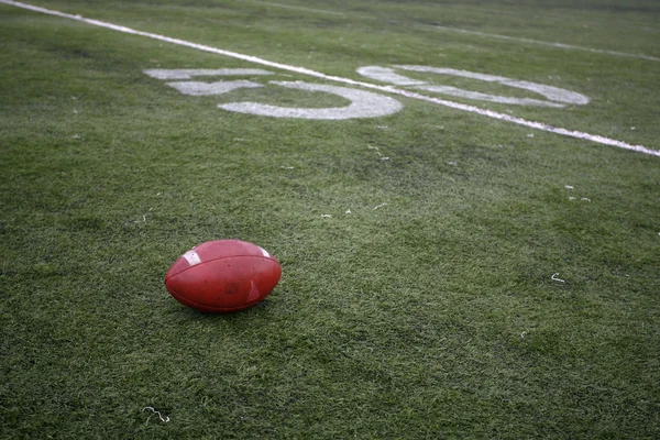30, 40, & 50 Yard Line on American Football Field — Stock Photo, Image