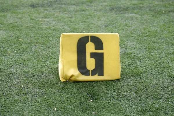 G Yard Line sul campo di football americano — Foto Stock