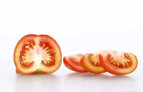 Tomato vegetables pile isolated on white background cutout — Stock Photo, Image