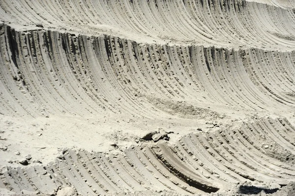 Gros plan sur l'excavation à ciel ouvert de la mine de cuivre — Photo