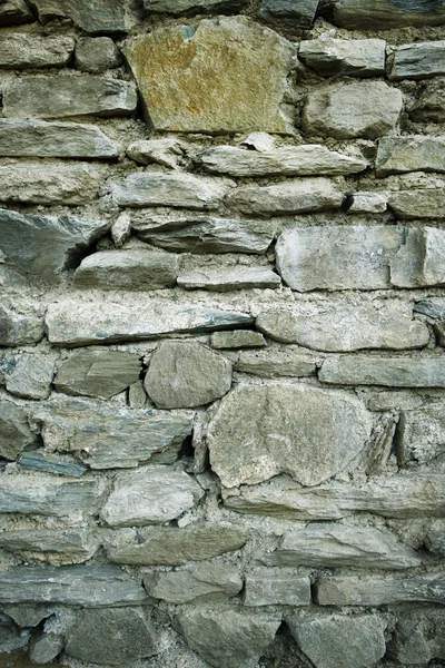 Echte stenen muur oppervlak met cement — Stockfoto