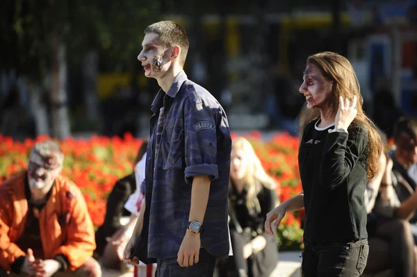 Zombie dag van het lopen dood — Stockfoto