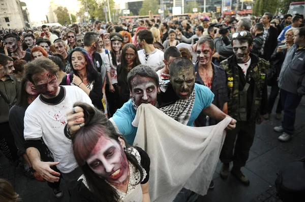 Dia zumbi de mortos-vivos — Fotografia de Stock