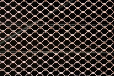 Metalik güvenlik siyah arka plan ile net