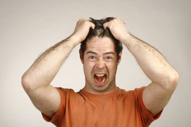 depresyon hayal kırıklığına uğramış bir adam portresi