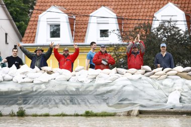 Worst flooding on record across the Balkans in Serbia clipart