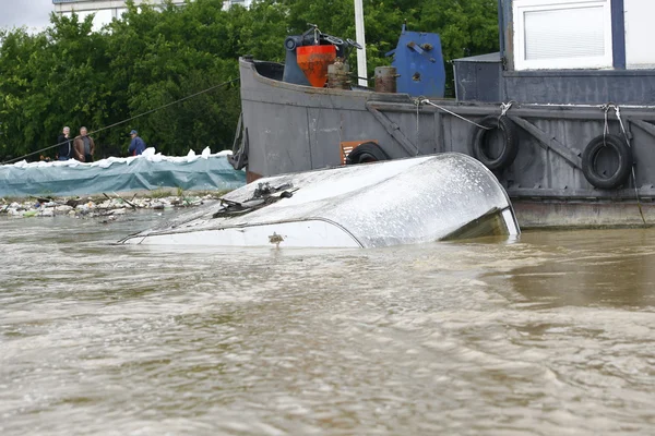 Worst flooding on record across the Balkans in Serbia — Stock Photo, Image