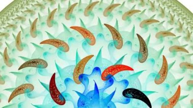 Soyut holografik gökkuşağı animasyonu. 4K hareket grafiği. Moda tarzı, neon rengi, çevre grafik tasarımı, ekran koruyucu. Beyaz arkaplan