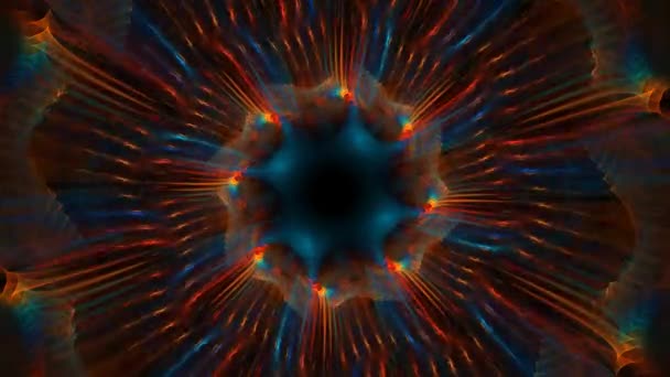 Γεωμετρική Αφαίρεση Στυλ Νέον Πολύχρωμα Τέμνονται Λωρίδες Ύφανση Φανταχτερά Σχέδια — Αρχείο Βίντεο