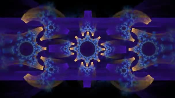 Forme Onde Movimento Festive Stile Neon Danza Olografica Digitale Multicolore — Video Stock