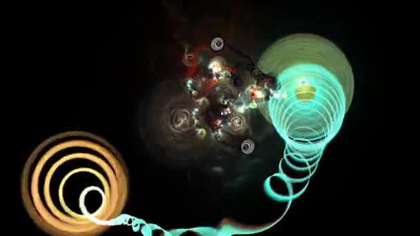 Abstraktní Holografický Gradient Duhové Animace Vizuální Iluze Pohybující Vlny Pohybová — Stock video