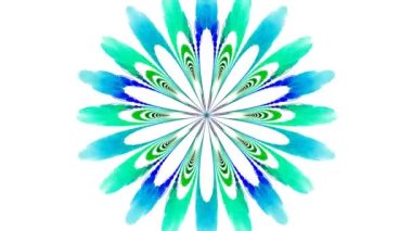 Geometrik holografik soyutlama. Renkli kesişen çizgiler süslü desenler örer.