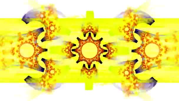 Abstracción Holográfica Geométrica Multicolor Franjas Entrecruzadas Tejen Patrones Fantasía — Vídeos de Stock