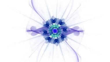 Dijital Holografik Dans. Güzel video arka plan VJ. Renkli kesişen çizgiler süslü desenler örer.