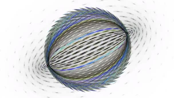 Dijital Holografik Dans Güzel Video Arka Plan Renkli Kesişen Çizgiler — Stok video