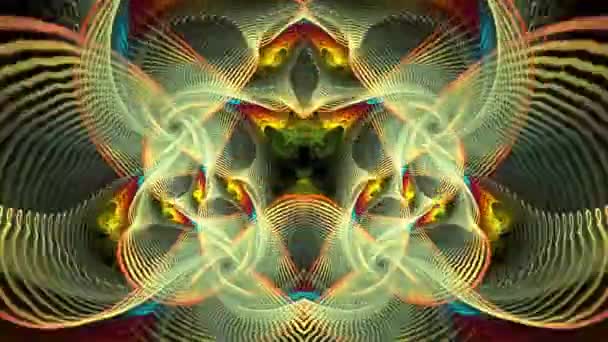 Fluide Mouvant Abstrait Illusions Visuelles Ondes Mouvement Abstraction Psychédélique Hypnose — Video