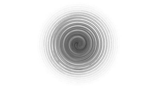 Black White Background Playing Video Jockey Psychedelic Abstraction Hypnosis Computer — Stock Video