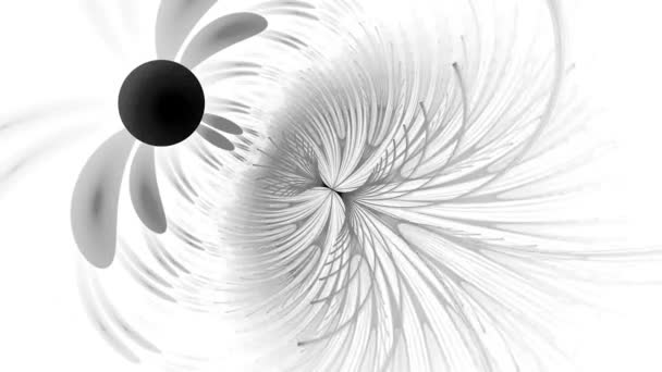Černobílé Pozadí Pro Hraní Video Žokeje Psychedelická Abstrakce Pro Hypnózu — Stock video
