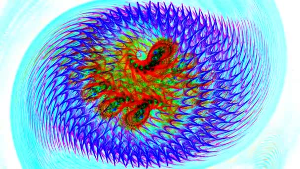抽象的な移動流体 視覚的幻想 移動波 催眠術のためのサイケデリックな抽象化 ビデオジョッキー Vjを再生するための背景 コンサート ナイトクラブ グリッチの設計のためのコンピュータグラフィックス — ストック動画