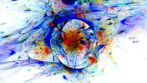抽象的运动流体 视觉错觉 移动的波浪 催眠时的迷幻抽象 视频骑师的背景 设计音乐会 夜总会 小故障的计算机图形学 — 图库视频影像