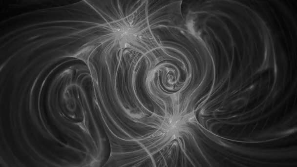 黑白片背景的游戏视频骑师 催眠精神上的抽象 — 图库视频影像
