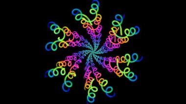 Soyut holografik gökkuşağı animasyonu. Görsel yanılsamalar, hareket eden dalgalar. 4K hareket grafiği. Moda tekstili, neon rengi, ortam grafik tasarımı, ekran koruyucu.