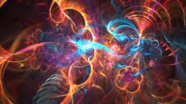 Soyut holografik gökkuşağı animasyonu. Görsel yanılsamalar, hareket eden dalgalar. 4K hareket grafiği. Moda tekstili, neon rengi, ortam grafik tasarımı, ekran koruyucu.