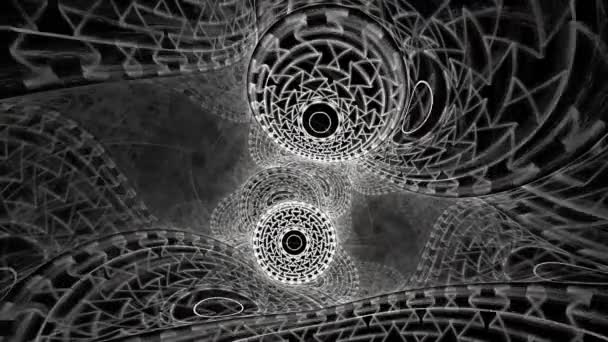 Анотація Голографічної Градієнтної Анімації Веселки Візуальні Ілюзії Хвилі Рухаються Графіка — стокове відео