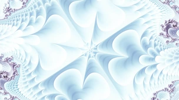 フラクタル配列パターン3D 美しい明るい飾り 4K抽象多色モーショングラフィックスの背景 クラブ ショー マンダラ フラクタルアニメーションのためにも 美しい明るい装飾 — ストック動画