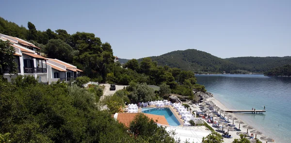 Ilha de Skopelos hotel — Fotografia de Stock