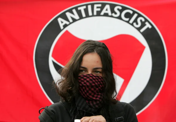 Bulgaria Sofia Anti fascist Portest — Stock Photo, Image