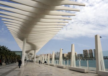 Malaga spian cityscape gün