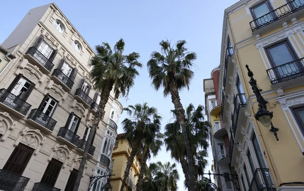 Malaga spian stadsbilden dag — Stockfoto