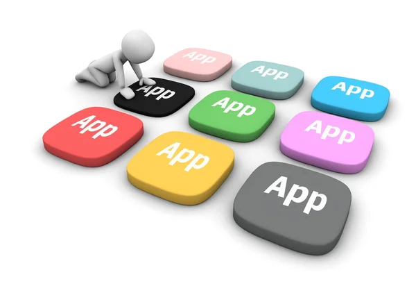 Apps of the new software standard — Stock Photo, Image