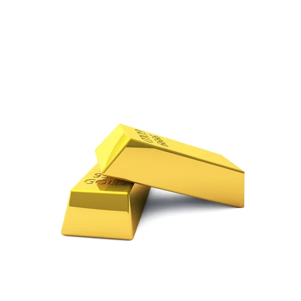 Dwie sztabki złota — Zdjęcie stockowe