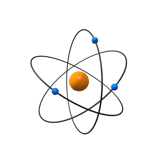 3D atom — Stockfoto