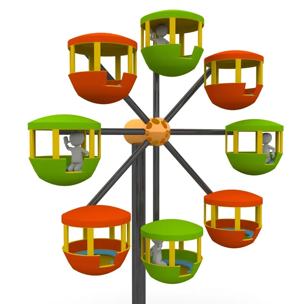 Ferris wheel at a county — Stock Photo, Image