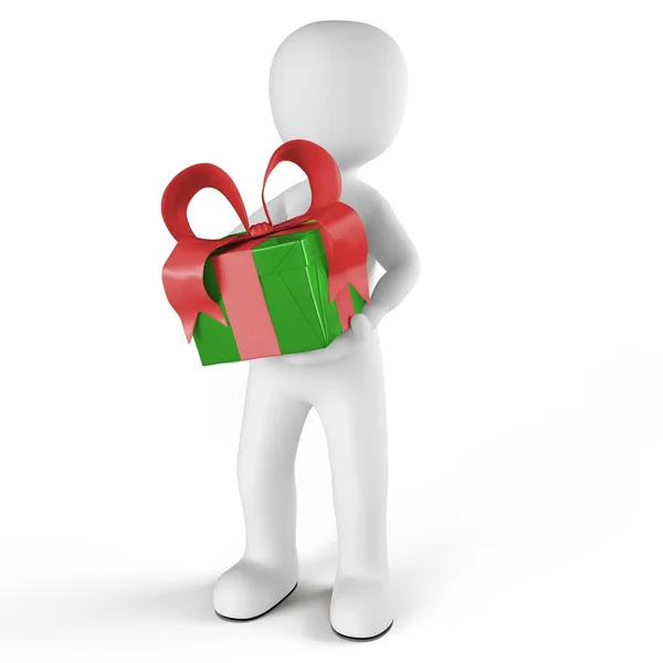 My gift in red and green — Stock Photo, Image