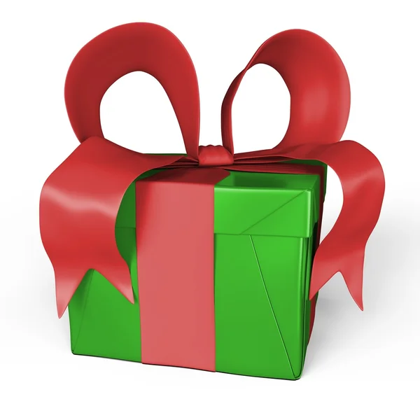 My gift in red and green — Stock Photo, Image