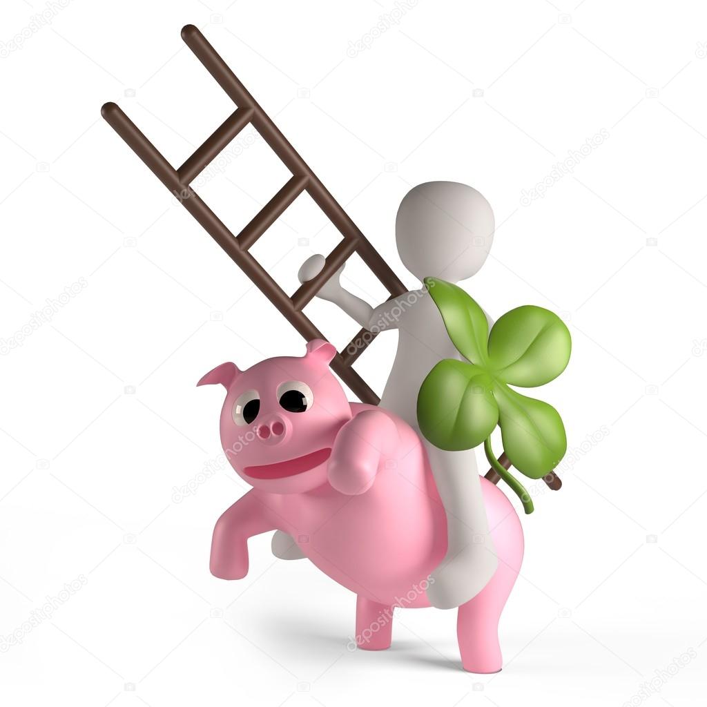 A lucky charm can be a clover, a pig or a rider as a chimney sweep