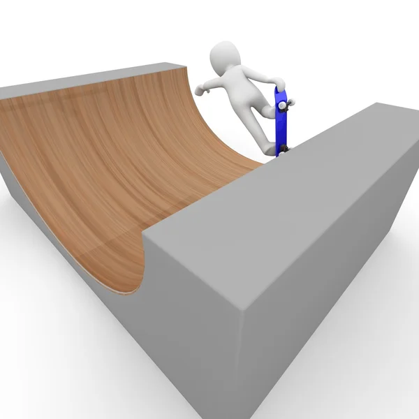 Halfpipe skateboard — Stock Photo, Image