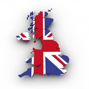 United Kingdom map clipart