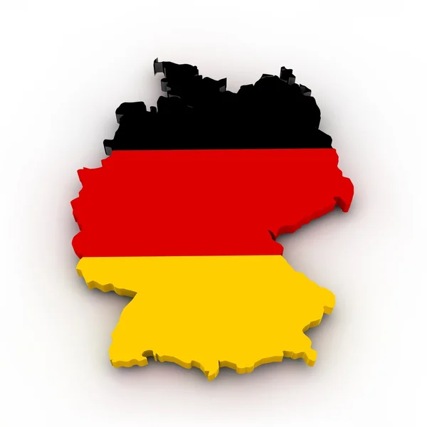 Mapa alemão — Fotografia de Stock