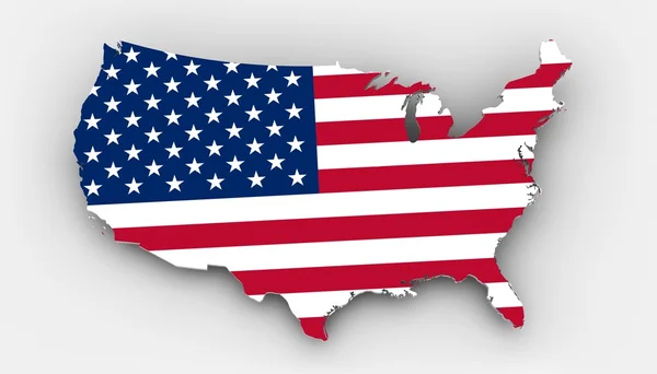 Mapa USA — Foto de Stock