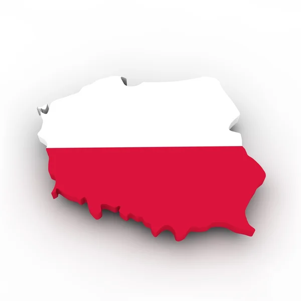 Polonia Mappa — Foto Stock