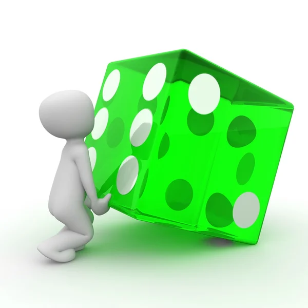Gröna kub 2 — Stockfoto