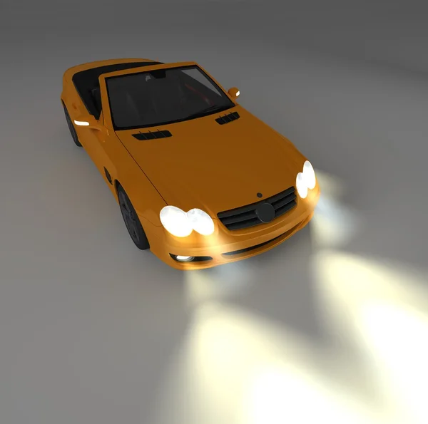 Oranje auto 4 — Stockfoto
