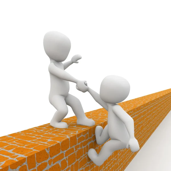 duvarın üzerinden yardım