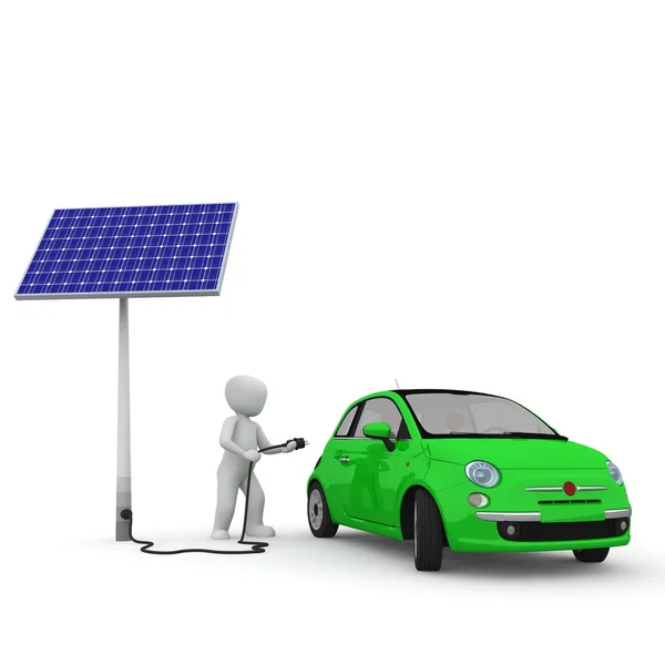 Energia solare auto — Foto Stock